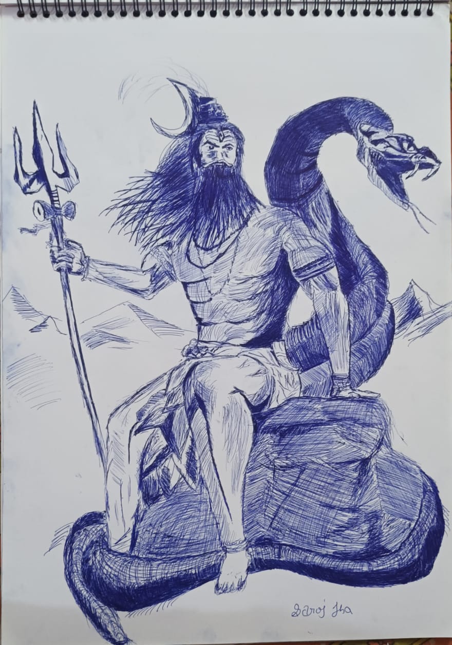 Mahakal Pen Sketch